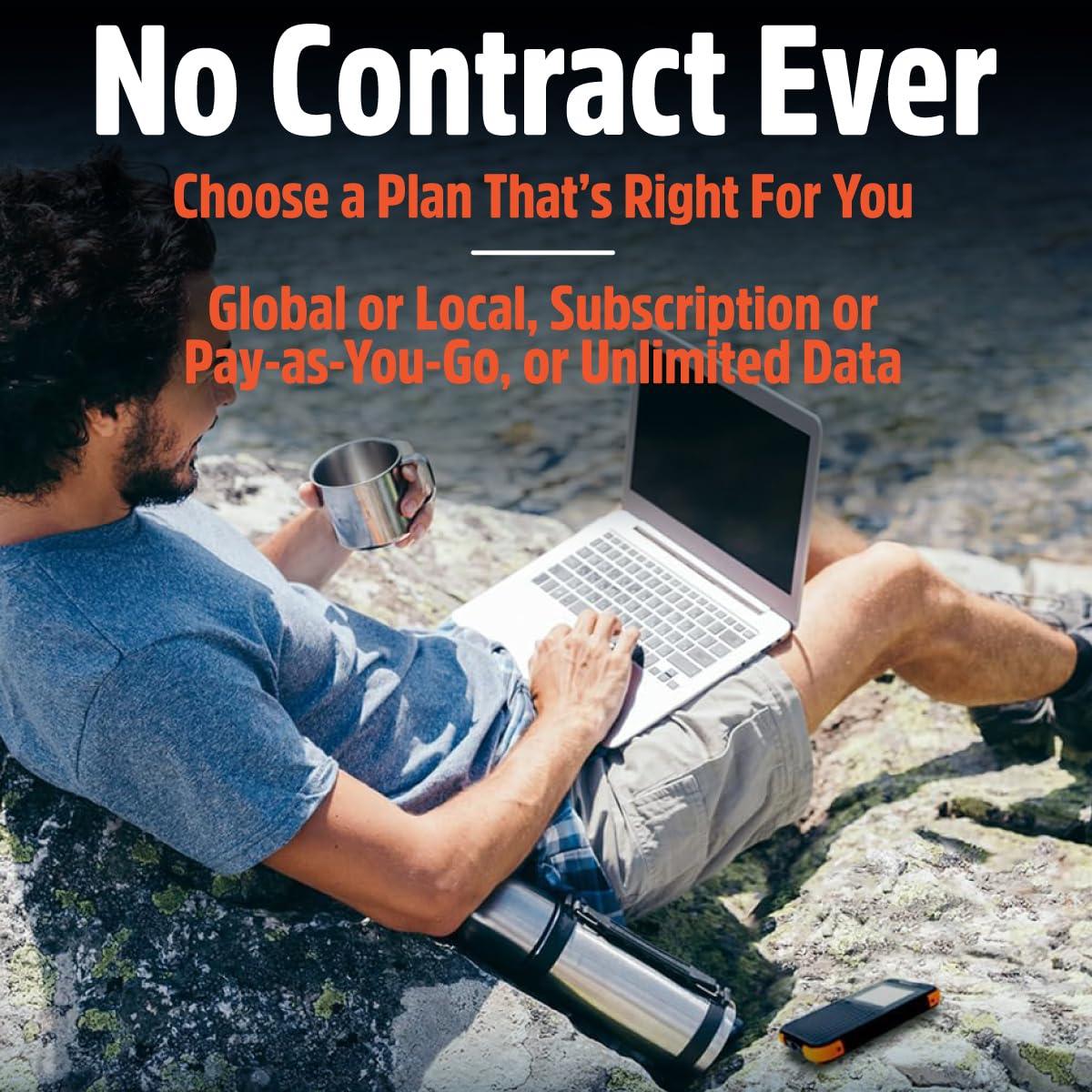 SIMO SIMO Solis 5G WiFi Mobile Hotspot Device, Portable WiFi for Travel in 140+ Countries, No SIM Card or Contract Required, Multi-Carrier Network Wireless Access Point, 16 Devices, 1GB/Month Lifetime Data