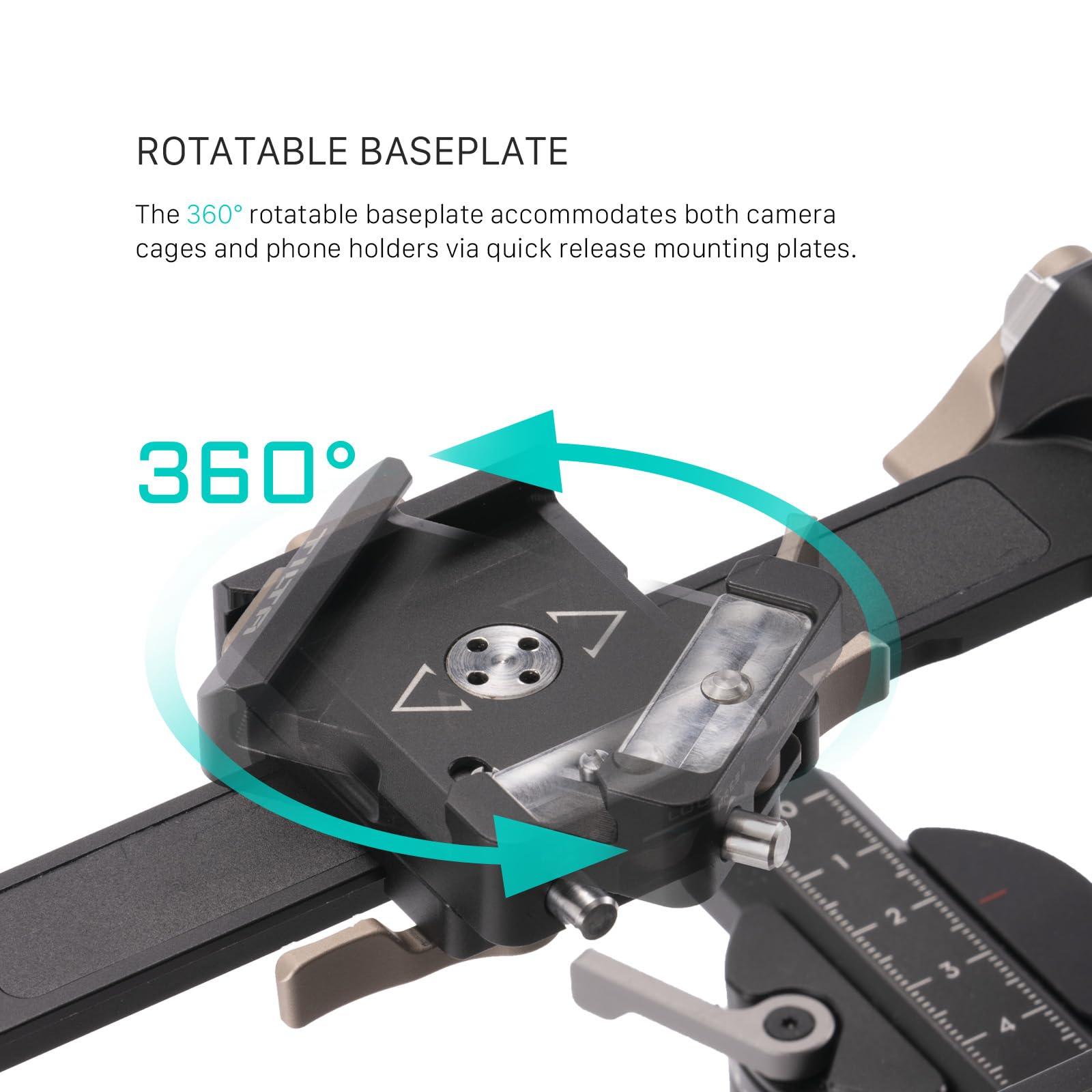 Tilta Tilta Extended Arm for RS3 Mini | Custom Designed | Lower Center of Gravity | ROTATABLE BASEPLATE | Extended ARM | Lightweight & Durable |TGA-RS3M-EA