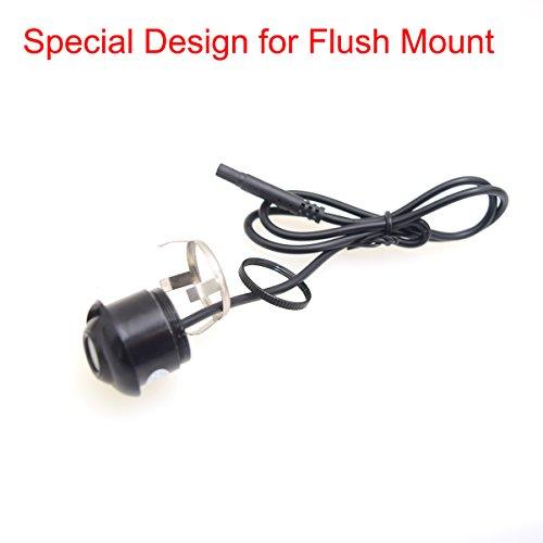 EKYLIN Front View Camera Car Auto Front View Forward Camera Screw Bumper Mount Universal Fit Non-Mirror Image w/o Grid Lines