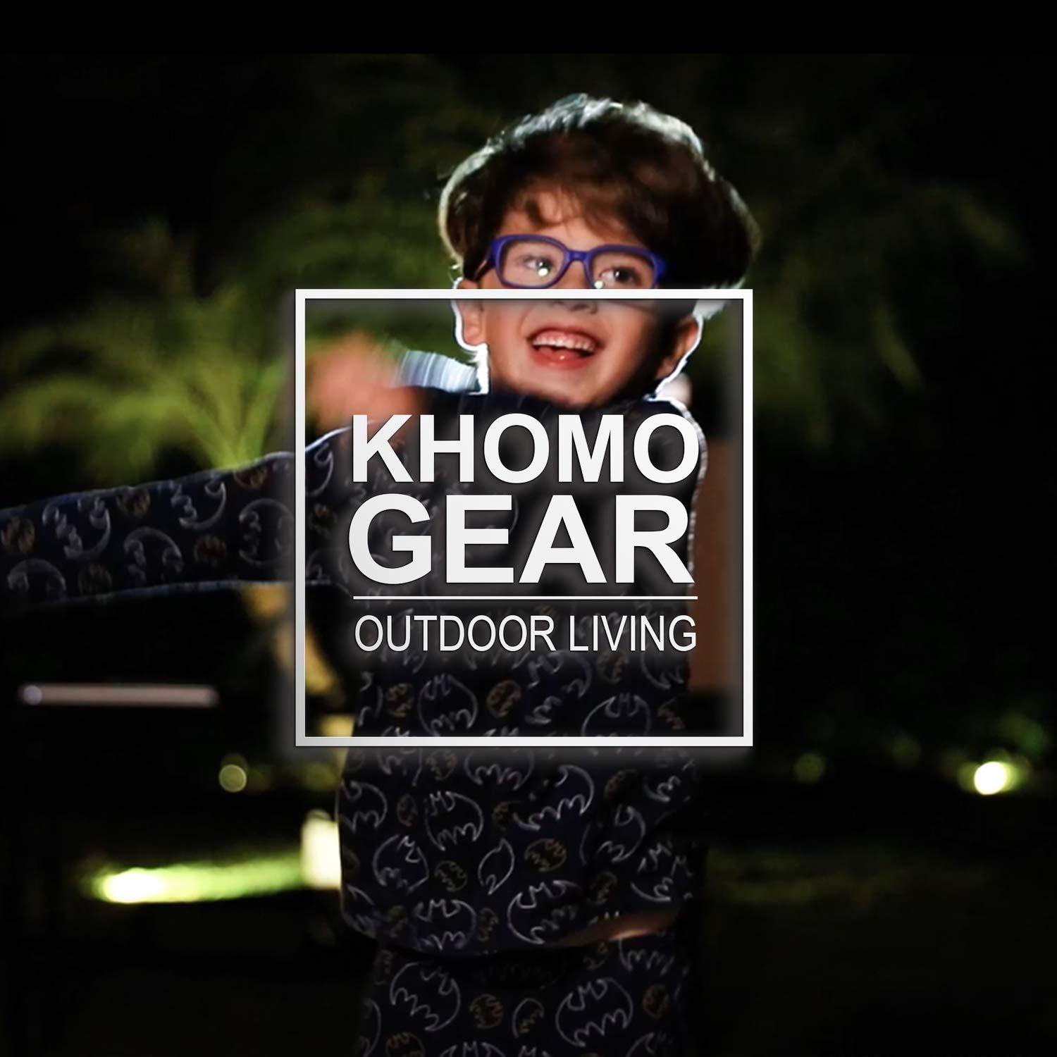 KHOMO GEAR KHOMO GEAR 20 ft Outdoor Projector Screen - Supports Front and Rear Projection - Includes Inflation Fan, Tie-Downs and Storage Bag - Inflatable Projector Screen