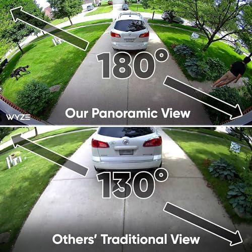 WYZE WYZE Floodlight Camera Pro, PCMag Editors' Choice 3000-Lumen LEDs, 2.5K HD Outdoor Security Camera, 180 Wide View, Motion Detection, Color Night Vision, Works with Alexa & Google, Free Expert Setup