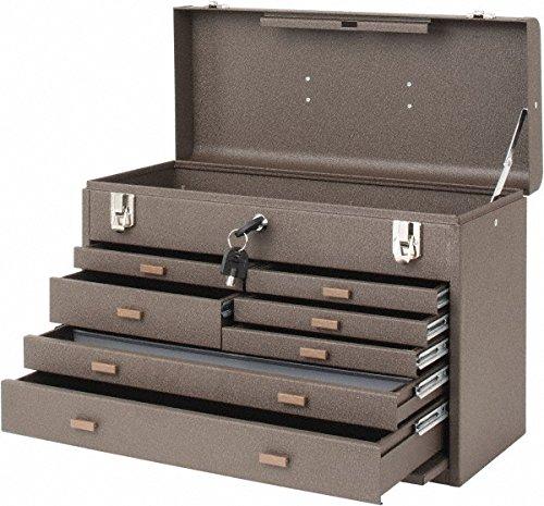 Kennedy Manufacturing Kennedy Manufacturing 520B 7-Drawer Machinist's Chest with Friction Slides, Brown Wrinkle