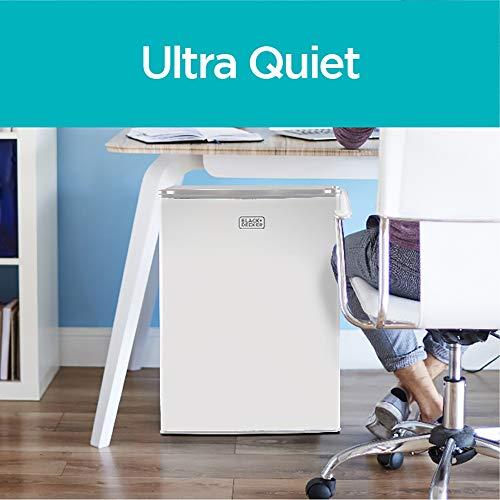 BLACK+DECKER BLACK+DECKER BCRK25W Compact Refrigerator Energy Star Single Door Mini Fridge with Freezer, 2.5 Cubic Ft., White