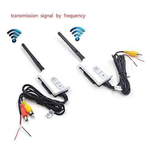 Eaglerich Eaglerich 2.4G Wireless AV Cable Transmitter and Receiver for Bus Car Video Monitor Truck Reversing Rear View Backup Camera 200m Range
