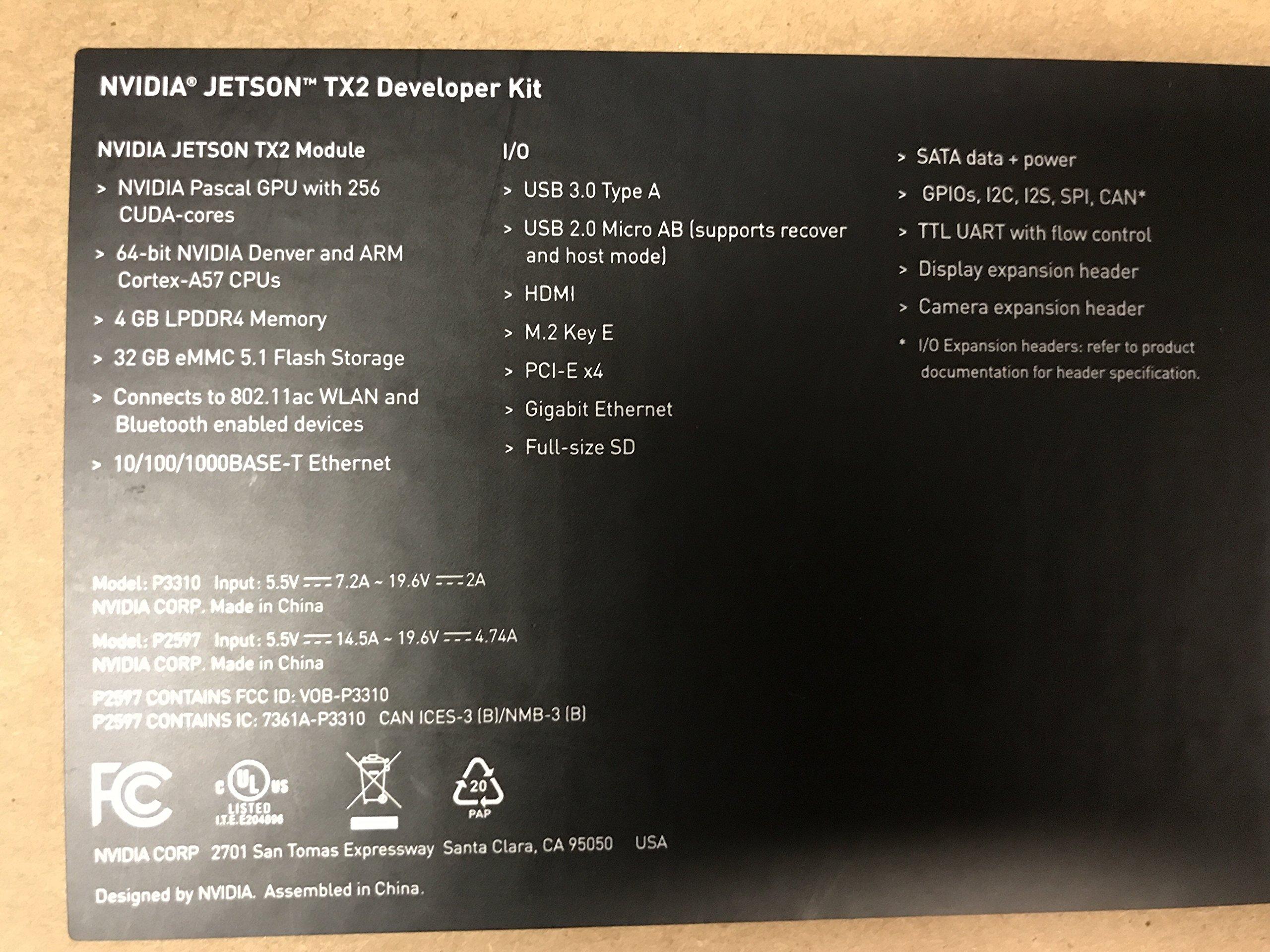 NVIDIA NVIDIA 945-82771-0000-000 Jetson TX2 Development Kit,Black