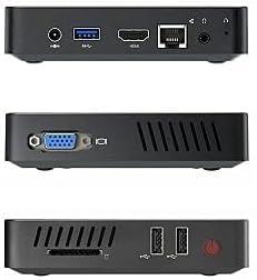 COOFUN N40 Mini PC Fanless Celeron N4020,up to 2.8GHz with 4GB DDR4/64GB eMMC RAM Mini Desktop Computer, Support 4K UHD, VGA Port,2.4G/5.8G WiFi&BT4.2,3xUSB3.0 Ports,1x SD Card Slot for Business Home Office