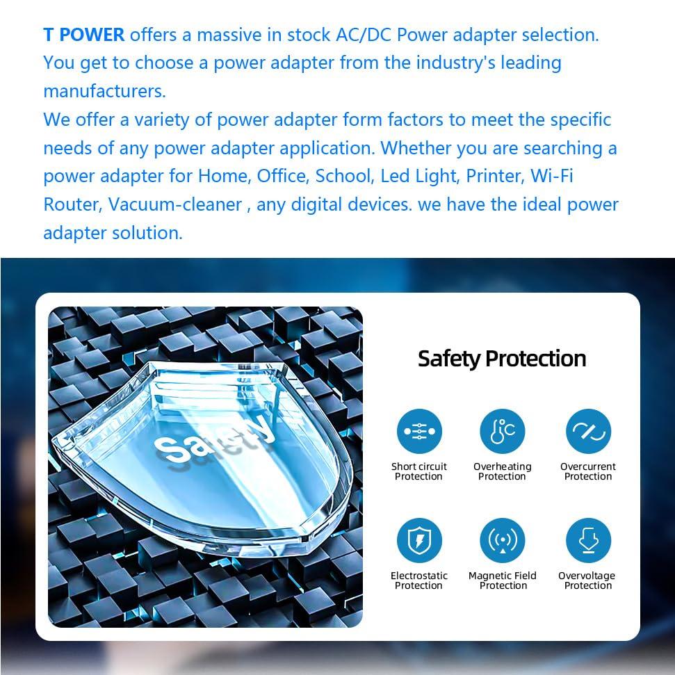 T POWER T POWER 20V Charger for Samsung Odyssey G8 G85SB 34" OLED S34BG85 S34BG850S 34" Curved Gaming Monitor BN44-01207A A22020_BPN Ac Dc Adapter Power Supply Cord