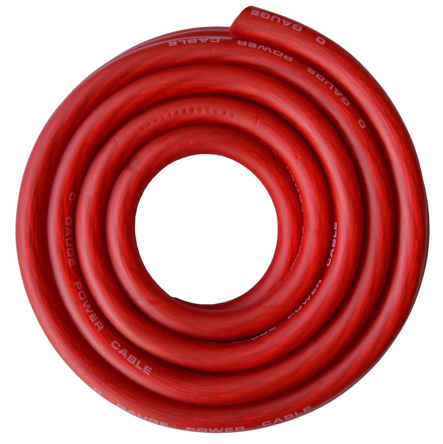 SoundBox SoundBox PK0-17, 0 Gauge Amp Kit Power Amplifier Install Wiring Cables - 7500W