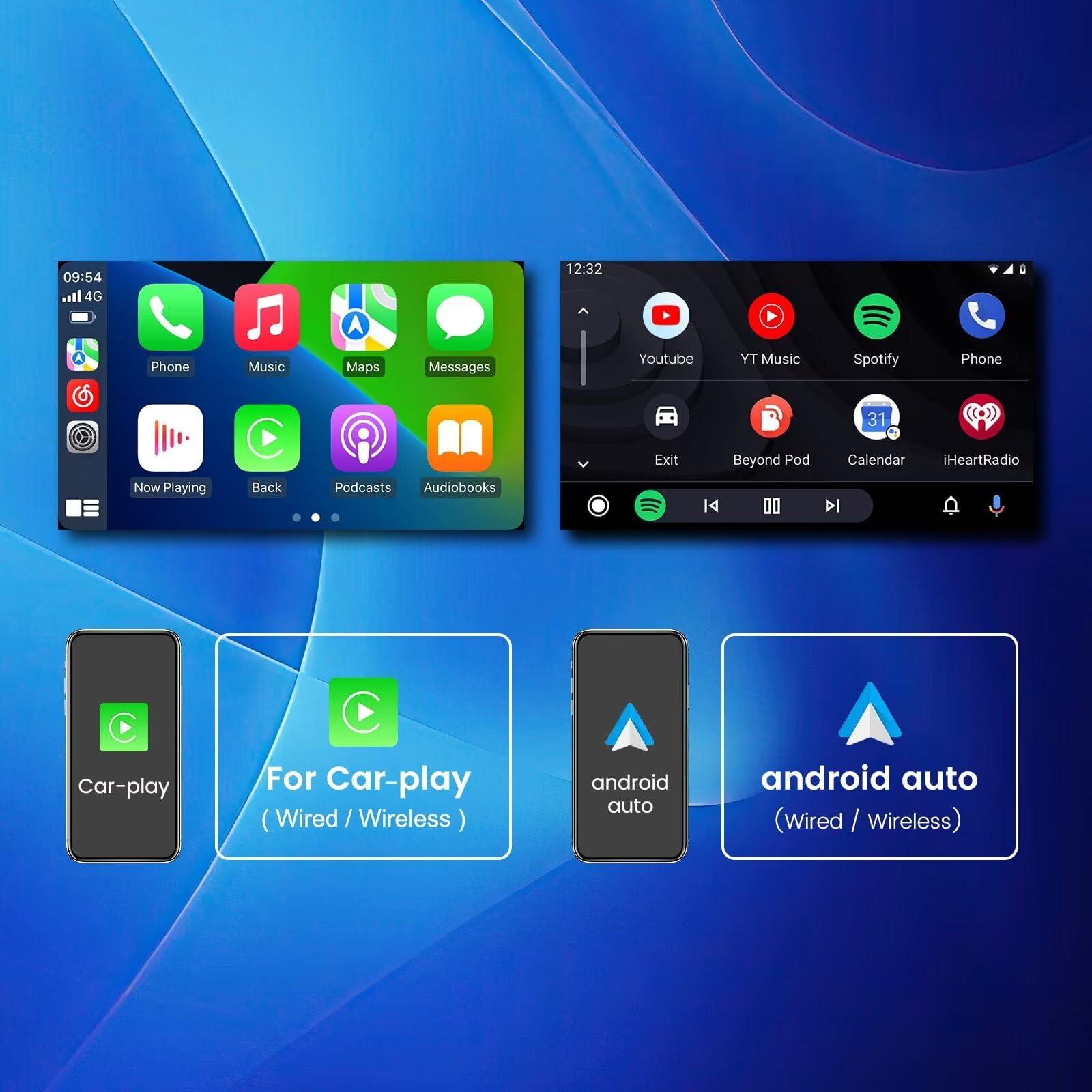 RONGJI Radio for Honda Accord 7th 2003 2004 2005 2006 2007 Stereo Upgrade Dash Kit Car GPS Navigation,2+32GB 10" IPS Touch Screen Head Unit with Car-Play & Android Auto/SWC/Rear View