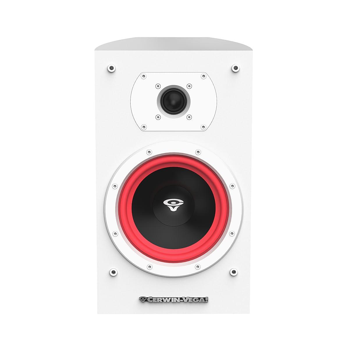 CERWIN-VEGA! CERWIN-VEGA! Home Audio LA165W 6.5 inch 150 Watts 2-Way Bookshelf Speakers (White)