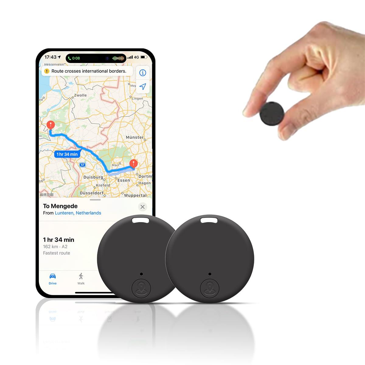 Coxolx EasyFind Mini GPS Tracker for Vehicles, Mini Worldwide GPS Tracker, Car Locator Tracker, Car Vehicle Tracking Anti-Lost Locator for Tracking System (Black 2pcs)