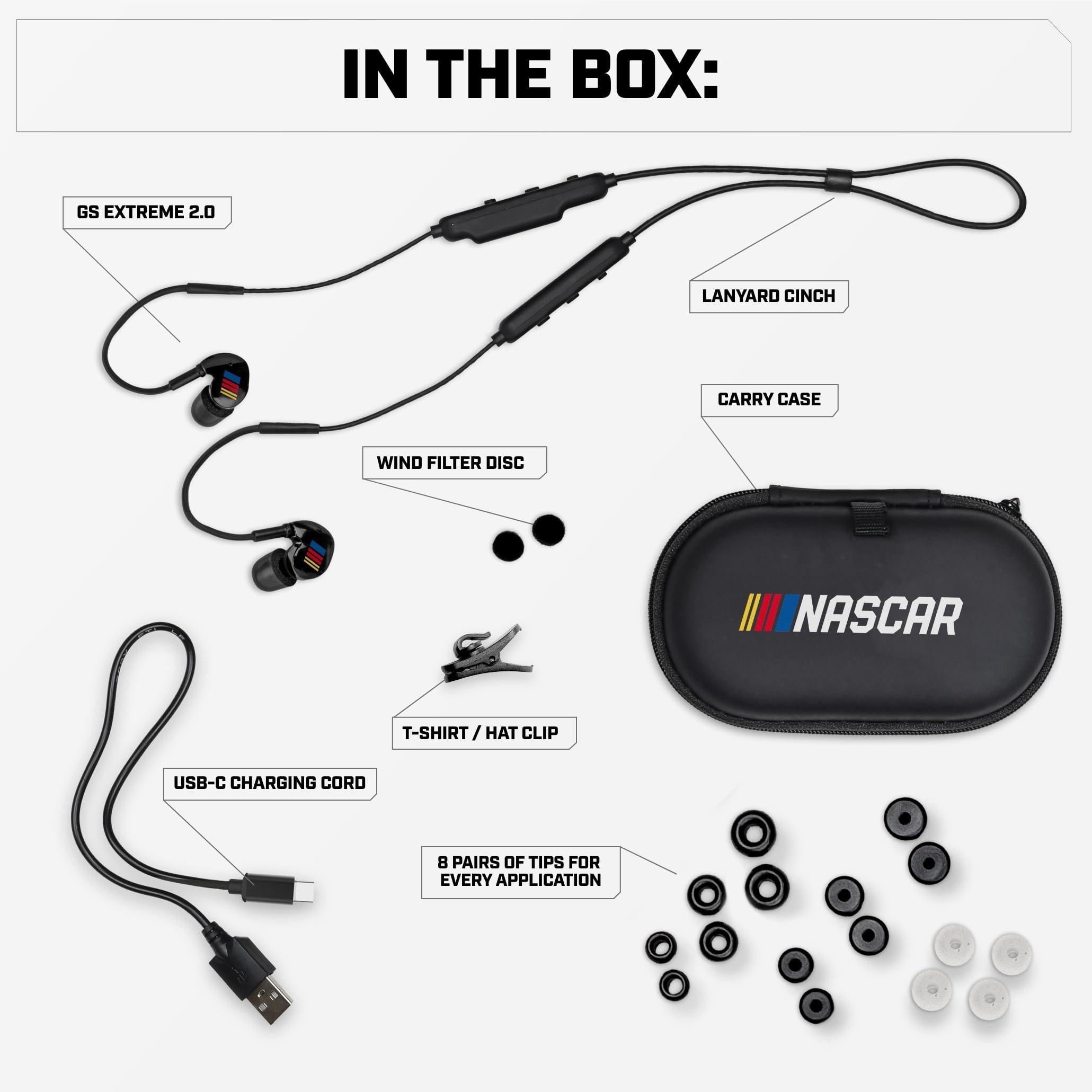 AXIL AXIL GS Extreme NASCAR 2.0 Shooting Ear Buds Hearing Enhancement & Noise Isolation Bluetooth Earbuds w/Dynamic Speakers 25-Hour