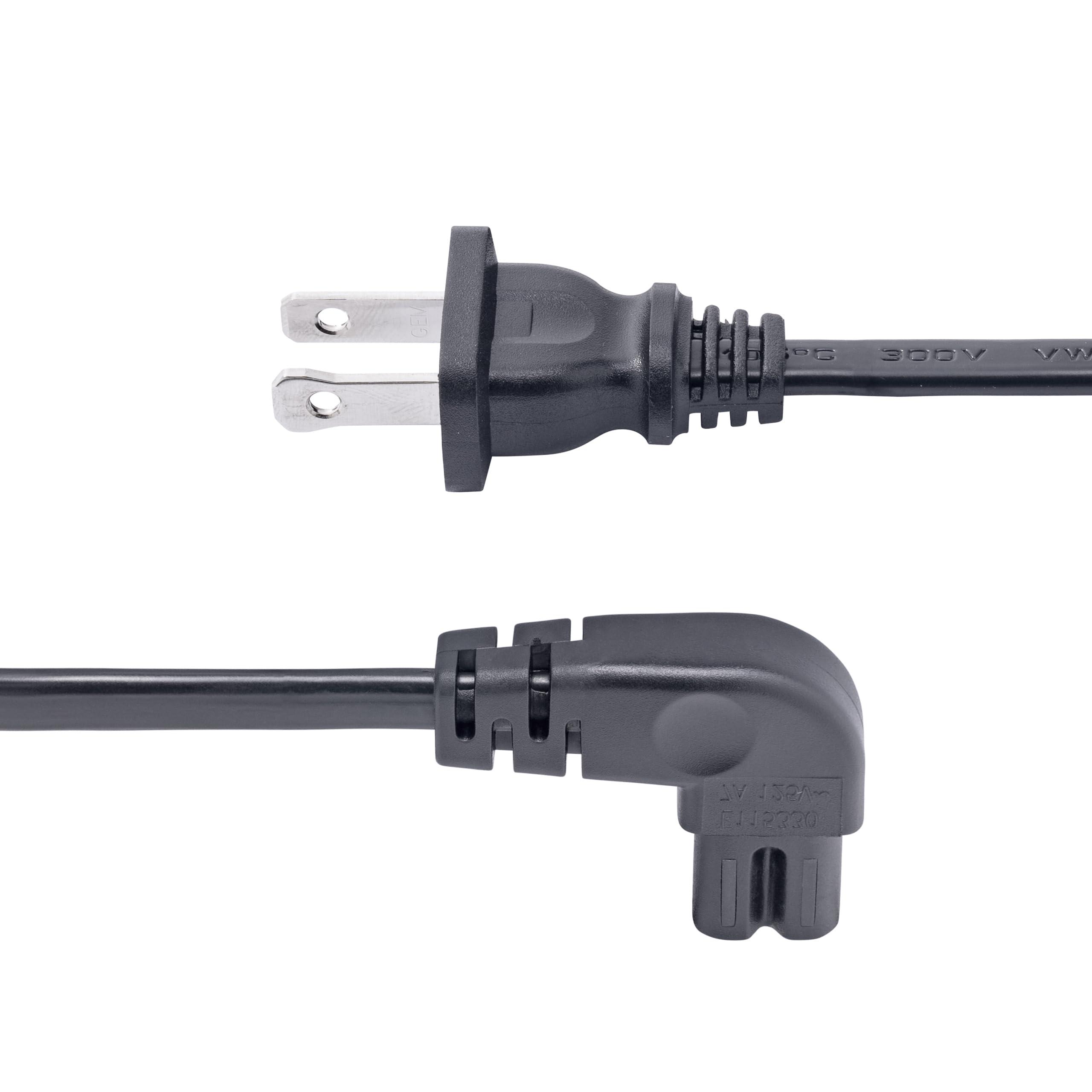 StarTech StarTech.com 3ft (1m) Laptop Power Cord, NEMA 1-15P to Right Angle C7, 7A 125V, 18AWG, Laptop Charger Cable, UL Listed, TAA