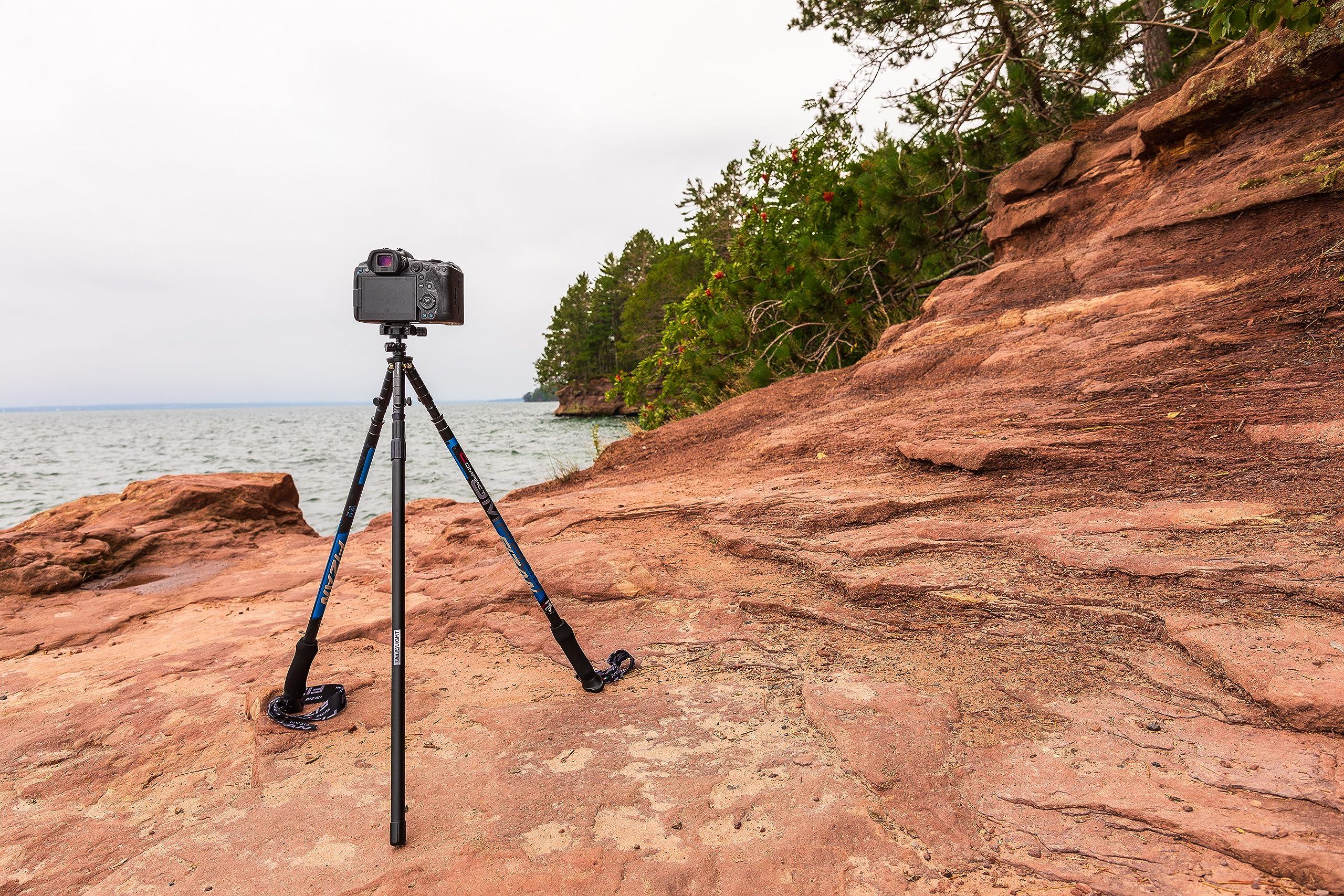 ULTRALIGHT Ultralight 2.3oz/67g Trekking Pole Tripod Adapter Only - The Stool ULTripod Aluminum - Turn Trekking Poles or Branches into Camera Tripod - The Lightest Tripod for Hiking and Speed Guaranteed