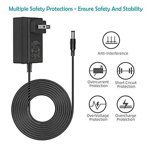 AMENKER 12V 2A Power Supply Adapter, AC/DC Adapter with 8 Selectable Adapter Tips, UL Listed 100V~240V AC to DC 12 Volt Converter Transformer for Router LED Strip Lights CCTV Security Camera Speaker Devices
