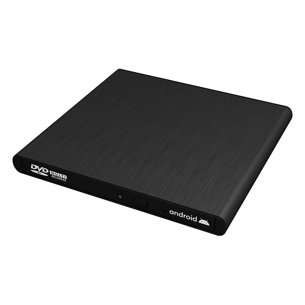 archgon Archgon External CD DVD Drive Support Android TV, Smartphone, Tablet and Projector | Free Android APP Available | Windows 10 and Mac Compatible | Model Stream Mini Pro