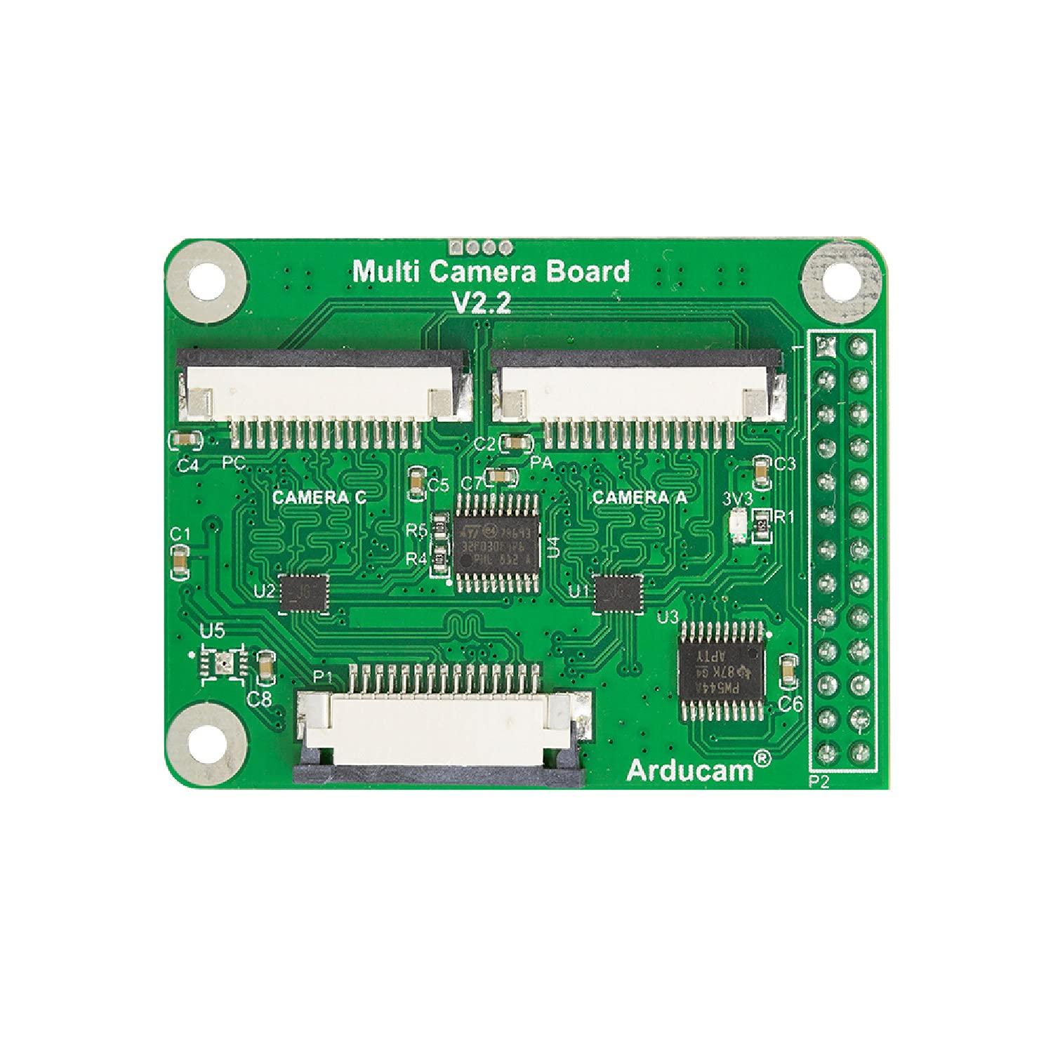 Arducam Arducam Multi Camera Adapter Module V2.2 for Raspberry Pi 4 B/3B+/3/2,
