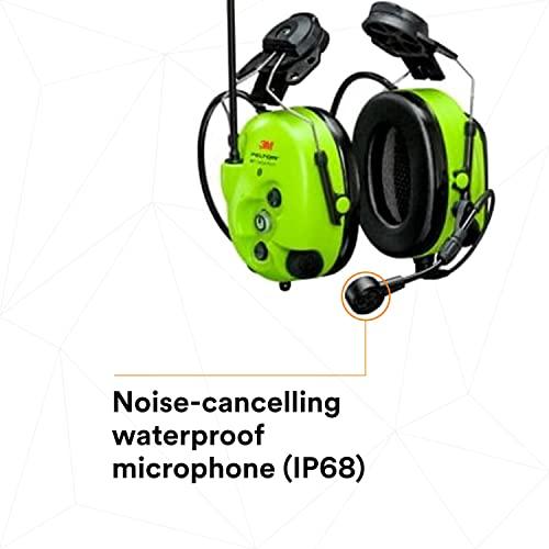 3M 3M PELTOR WS LiteCom Pro III Headset MT73H7P3E4D10NA GB, BrightYellow, Hard Hat Attached, Pack of 1