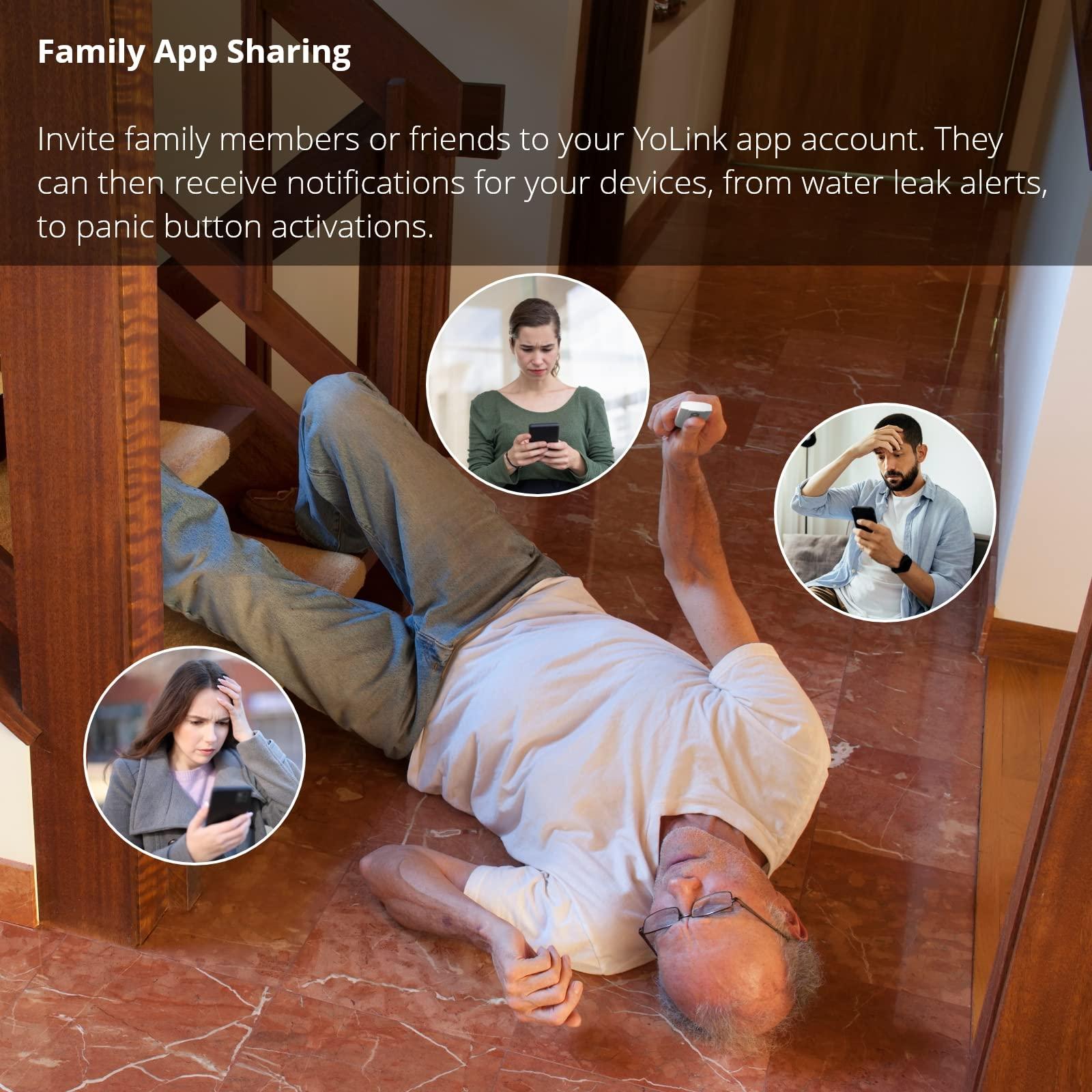 YoLink YoLinK LoRa Smart Door Sensor Starter Kit: 1/4 Mile Open-Air Range, Door Left-Open Reminders, Text/SMS, Email, App alerts, 5 Years Battery Life, Alexa, IFTTT, Home Assistant