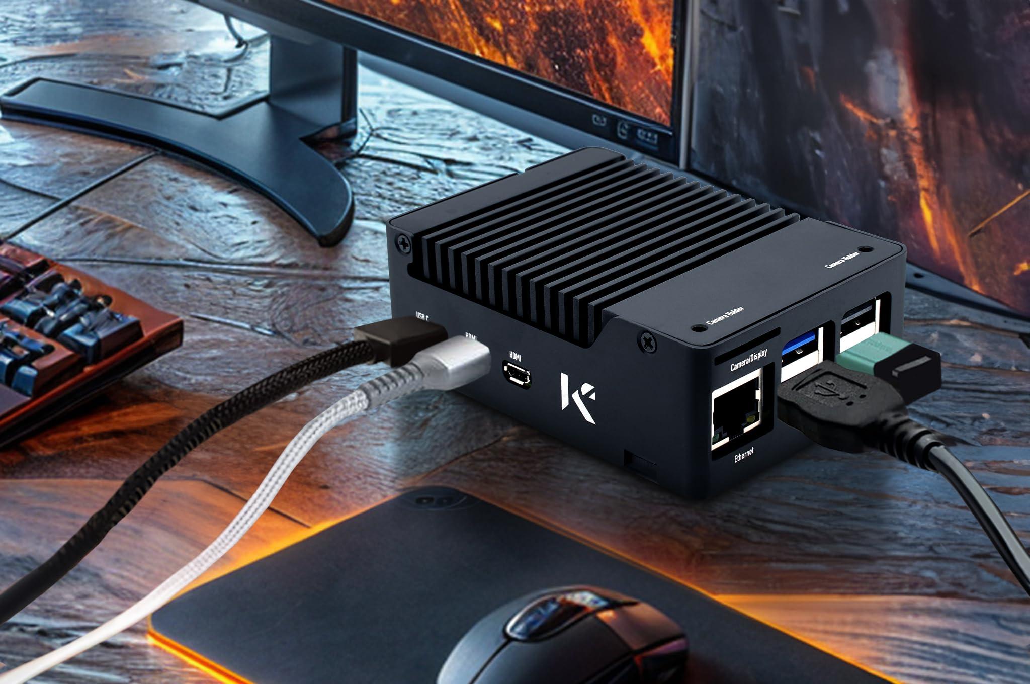 KKSB Cases KKSB Aluminum Case for Raspberry Pi 5 - Aluminum Heatsink Included for Passive Cooling