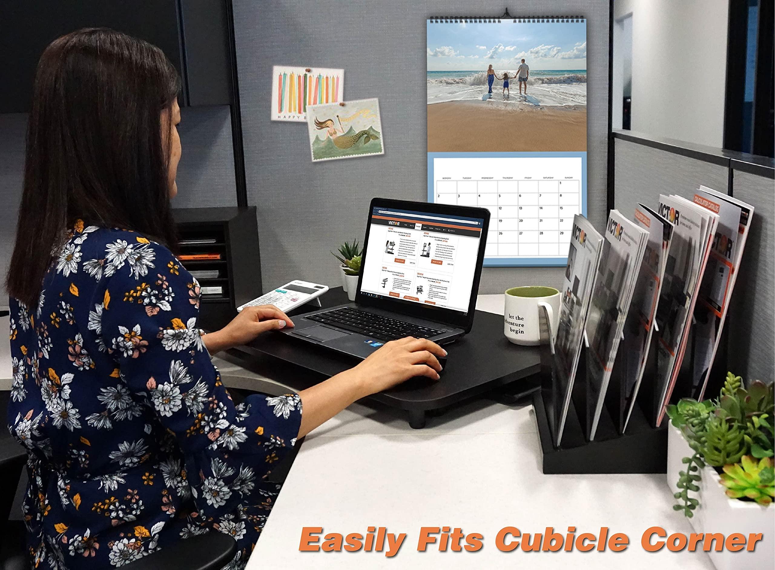 Victor Victor DCX129 High Rise Collection Adjustable Standing Desk for Laptops 29x18.5 Black