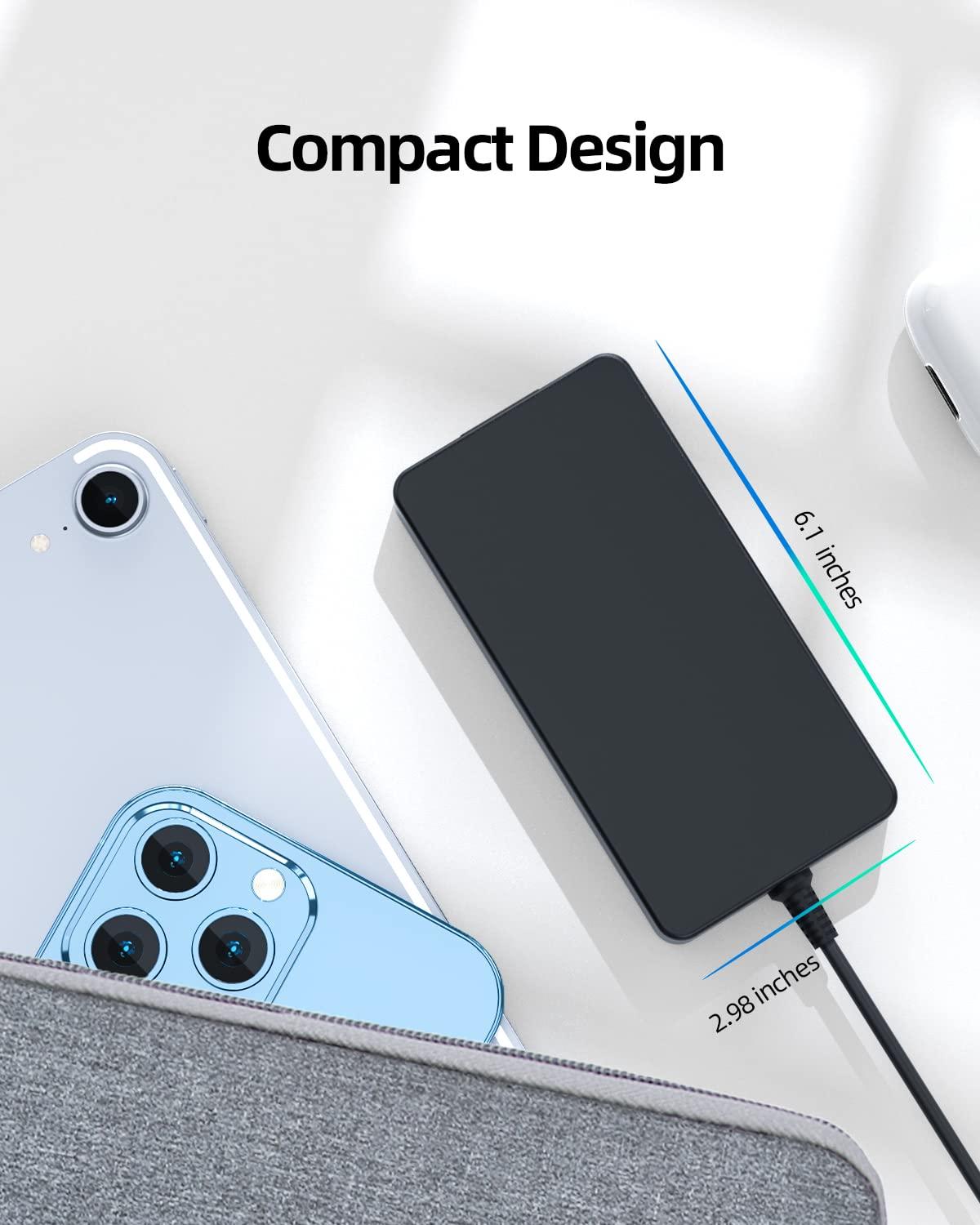 Dexpt UL Listed 180W AC Charger Fit for Asus Rog Zephyrus G15 G14 GA401I GA401 GA401Q GA502D GA502DU GA502 GA502IU GA401QM GA401QEC GA401IV GA401IVC GA401II GA401IH GA401IU A17-180P1A Laptop Power Adapter