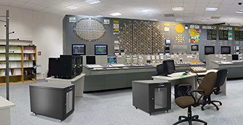 Sysracks Soundproof Server Rack Quiet - Acoustic Sound Proof Server Cabinet - Up to 36% Noise Reduction - Locking Server Enclosure - Silent Networking Cabinet - Noise Sound Dampening Box (12U)