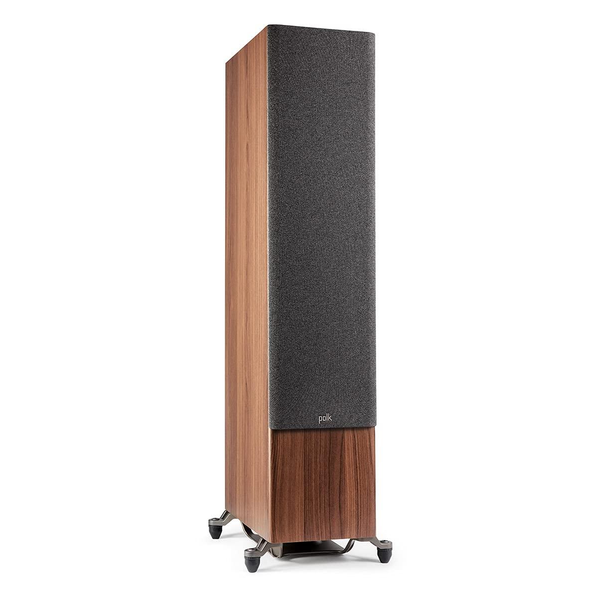 Polk Audio Polk Audio Reserve Series R700 Tower Speaker, 1\" Tweeter, Dual 6.5\" Woofers & Dual 8\" Long-Throw Drivers, Hi-Res Certified, Dolby Atmos & IMAX Enhanced for Dynamic Home Theater Audio, Walnut Brown