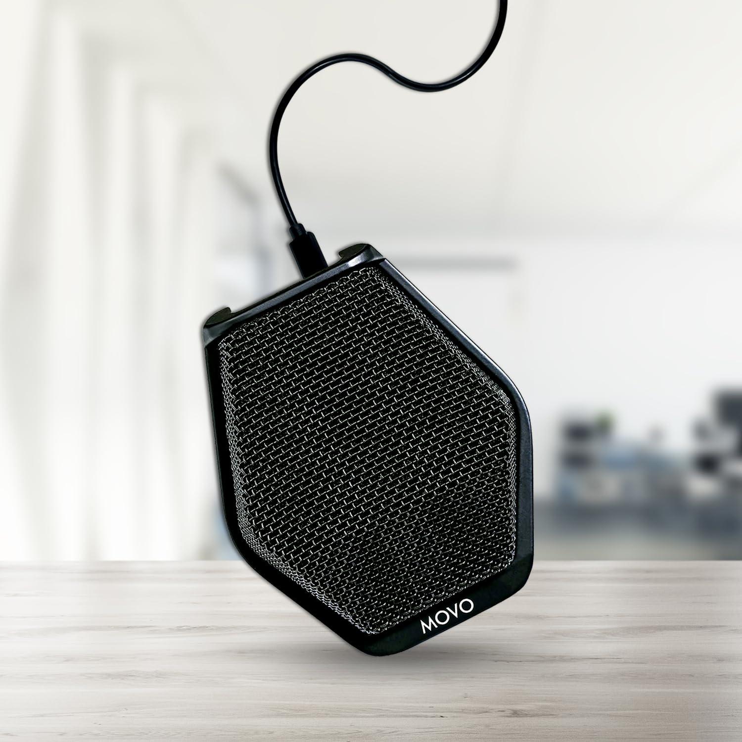 Movo Movo MC1000 Conference USB Microphone for Computer Desktop and Laptop with 180° / 20' Long Pick up Range Compatible with Windows and Mac for Dictation, Recording, YouTube, Conference Call, Skype