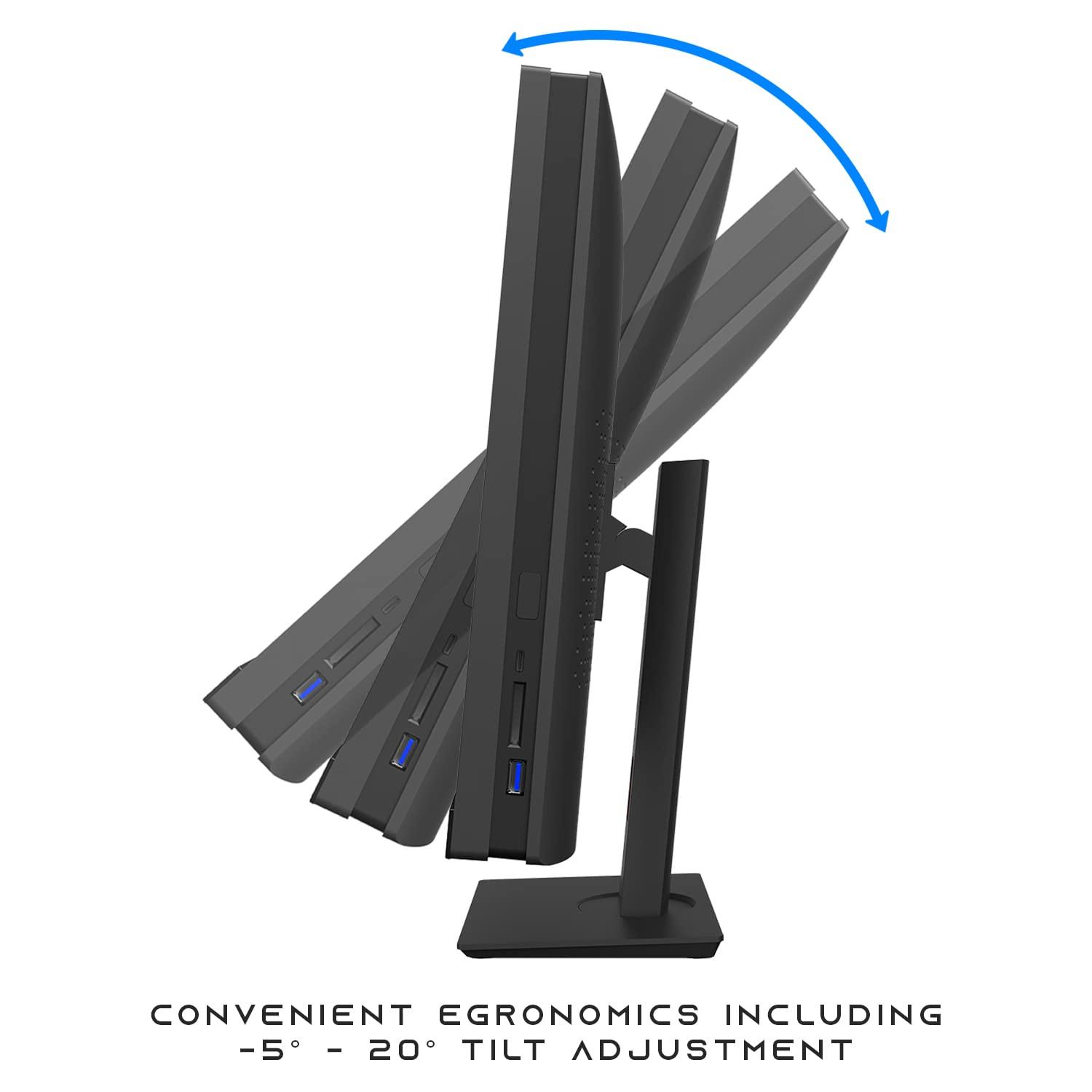 MTG MY TECHNOLOGY GEEKS TRUSTED TECHNOLOGY PAR Gaming All in one PC 24 Inch FHD Touchscreen, MTG Yama, Intel Core i5 10th Gen, 16GB RAM, 480GB NVME / 1TB SSD, AMD RX 550 4GB DDR5 Graphics, Webcam, RGB Combo, Windows 11 Home