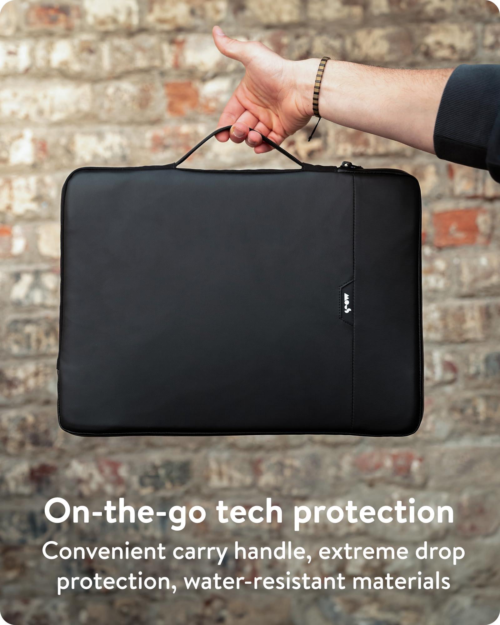 Mous Mous - MacBook Pro 16 inch Case with Handle Ultra-Protective and Water Resistant Sleeve Cover with Drop Protection (Fits 2021 and 2023 MacBook Pro 16 inch)