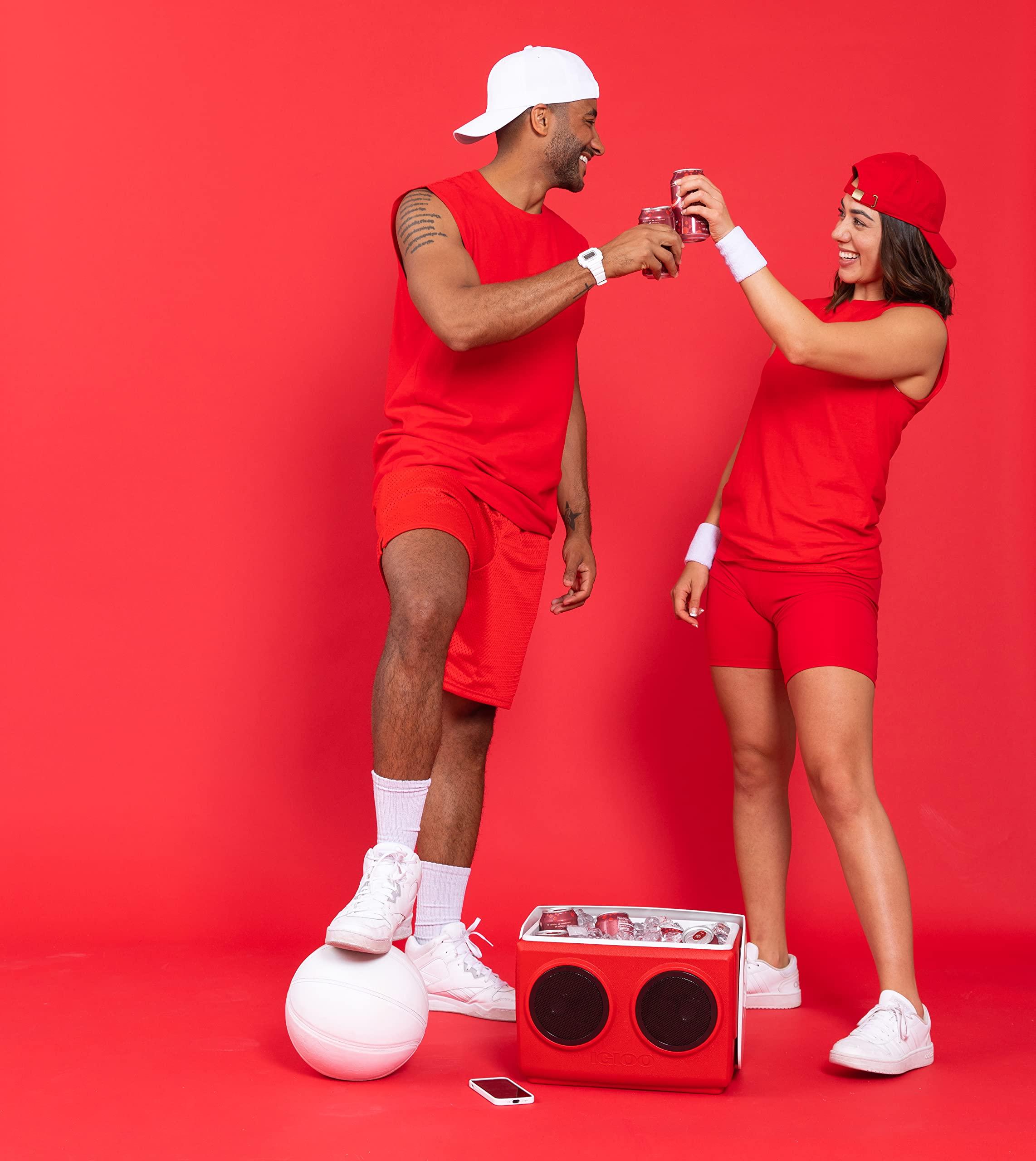 Igloo Igloo KoolTunes Boombox Cooler, 14 Qt Red