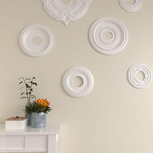 Ekena Millwork Ekena Millwork CM12JA Jackson Ceiling Medallion, 12 1/4"OD x 4"ID x 1 1/8"P, Factory Primed
