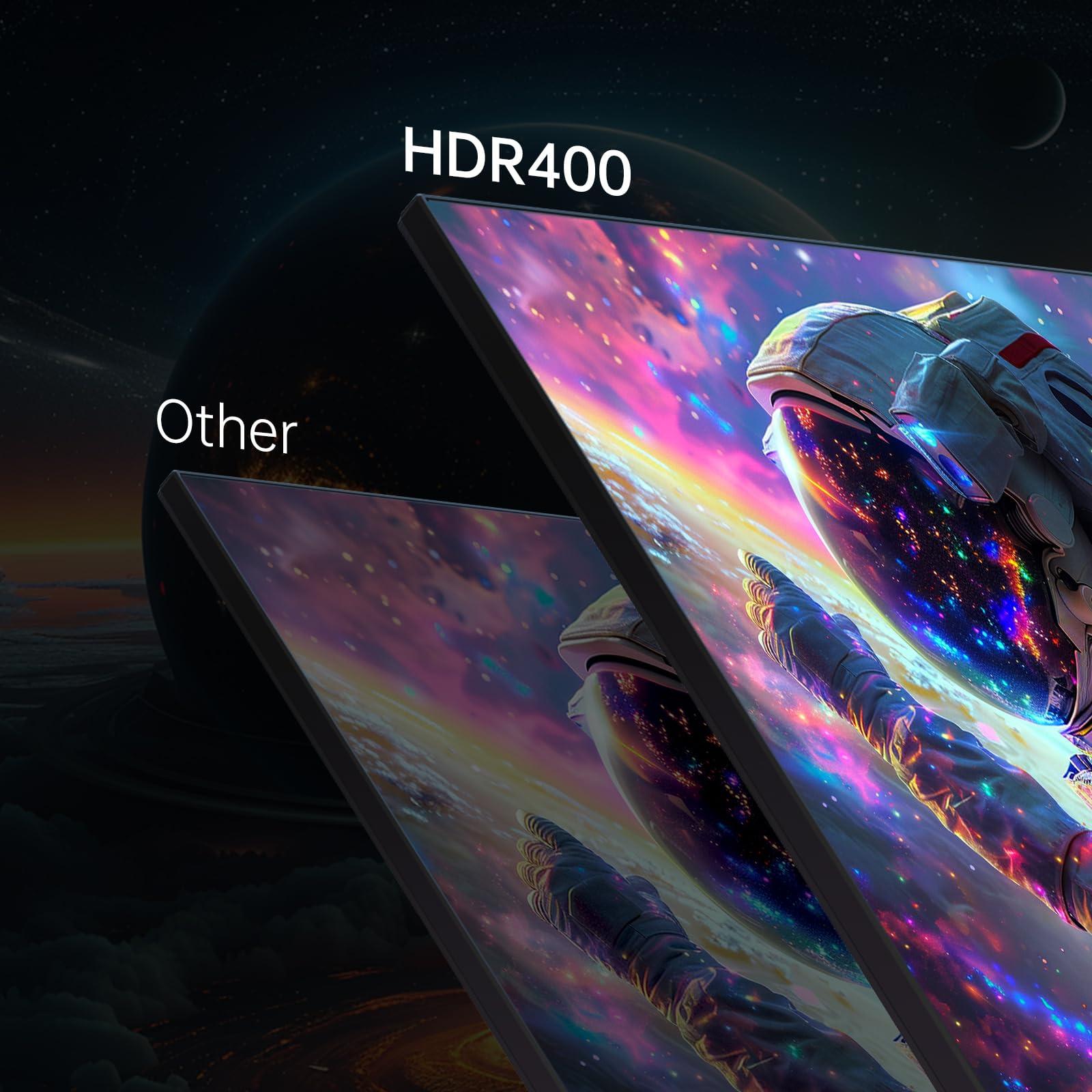 KTC KTC 27'' 240hz Gaming Monitor 1440p(2560 1440) 144Hz 1ms Fast HVA HDR400 130% sRGB HDMI & DisplayPort AdaptiveSync VESA Tilt Eye Care