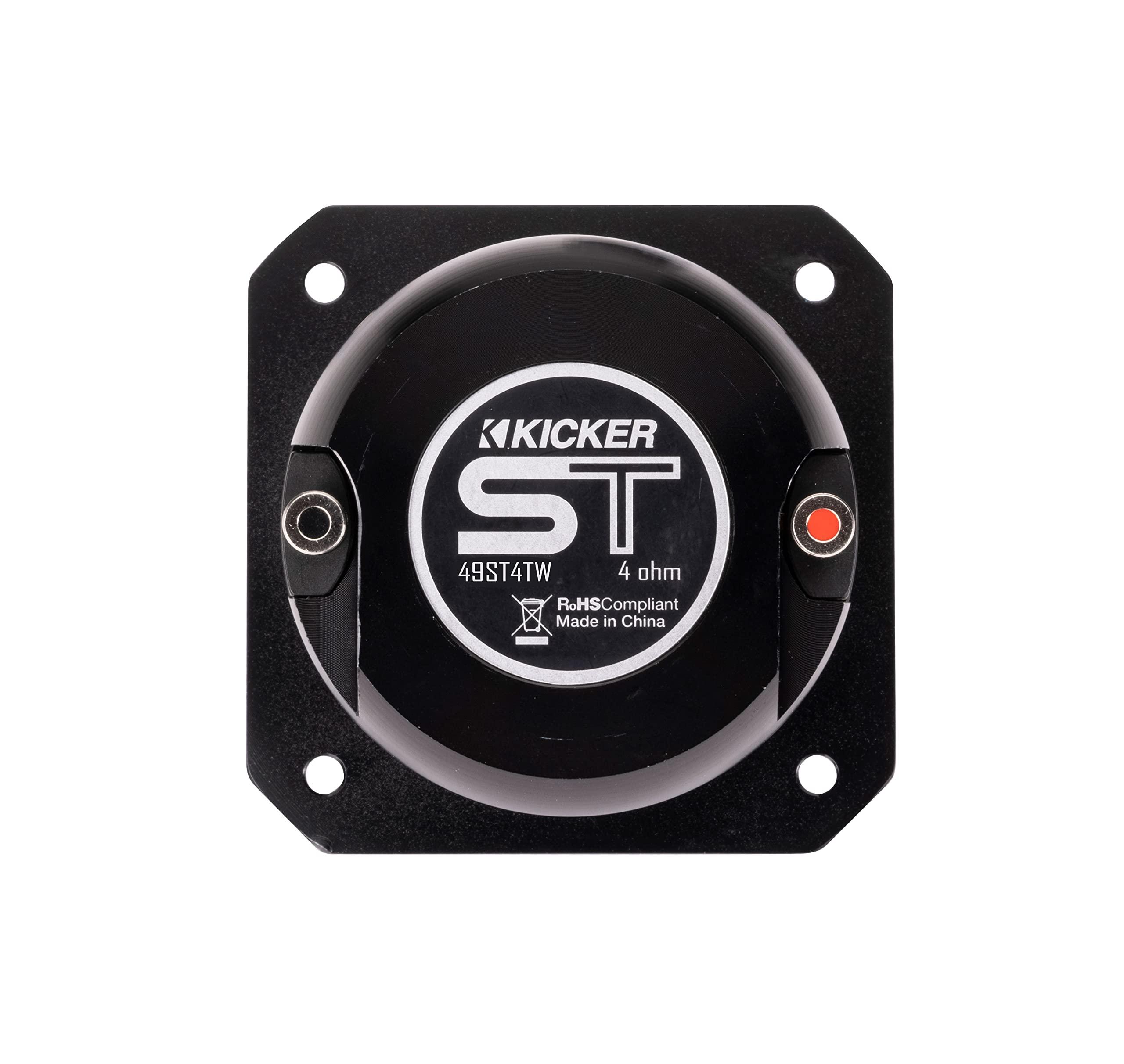 KICKER Kicker 49ST4TW ST4TW 1.5" Pro Audio Dual Mount Bullet Tweeter, Single, 4ohm