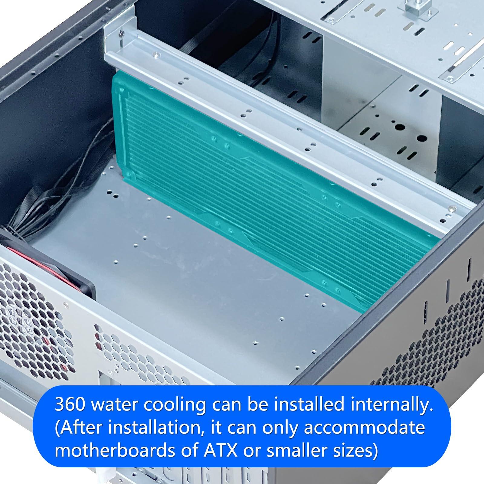 DirectNine Basics DirectNine Basics ZhenLoong 8 bay hot-swap hard drive full tower NAS computer case ITX MATX ATX EATX server GPU Graphic workstation chassis with SATA3.0 backplane, Loong1