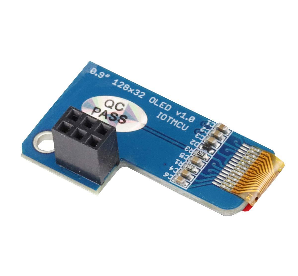 Ferwooh Ferwooh PiOLED 0.91inch OLED Screen Display Module I2C 128X32 Blue for 4B/3B/3B+/2B/B/Zero(Blue)