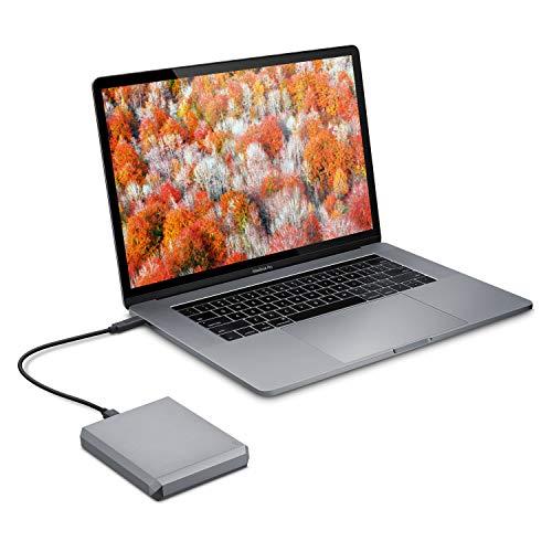 LaCie LaCie Mobile Drive, 2TB, External Hard Drive, Space Grey, USB-C, 2 Year Rescue Services (STHG2000402)