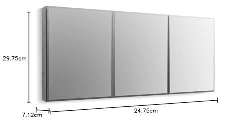 Kohler KOHLER K-CB-CLC2026FS Beveled Medicine Cabinet with Mirror Door & Adjustable Shelves, Rectangular Beveled Edge Frame, 20\" x 26\"