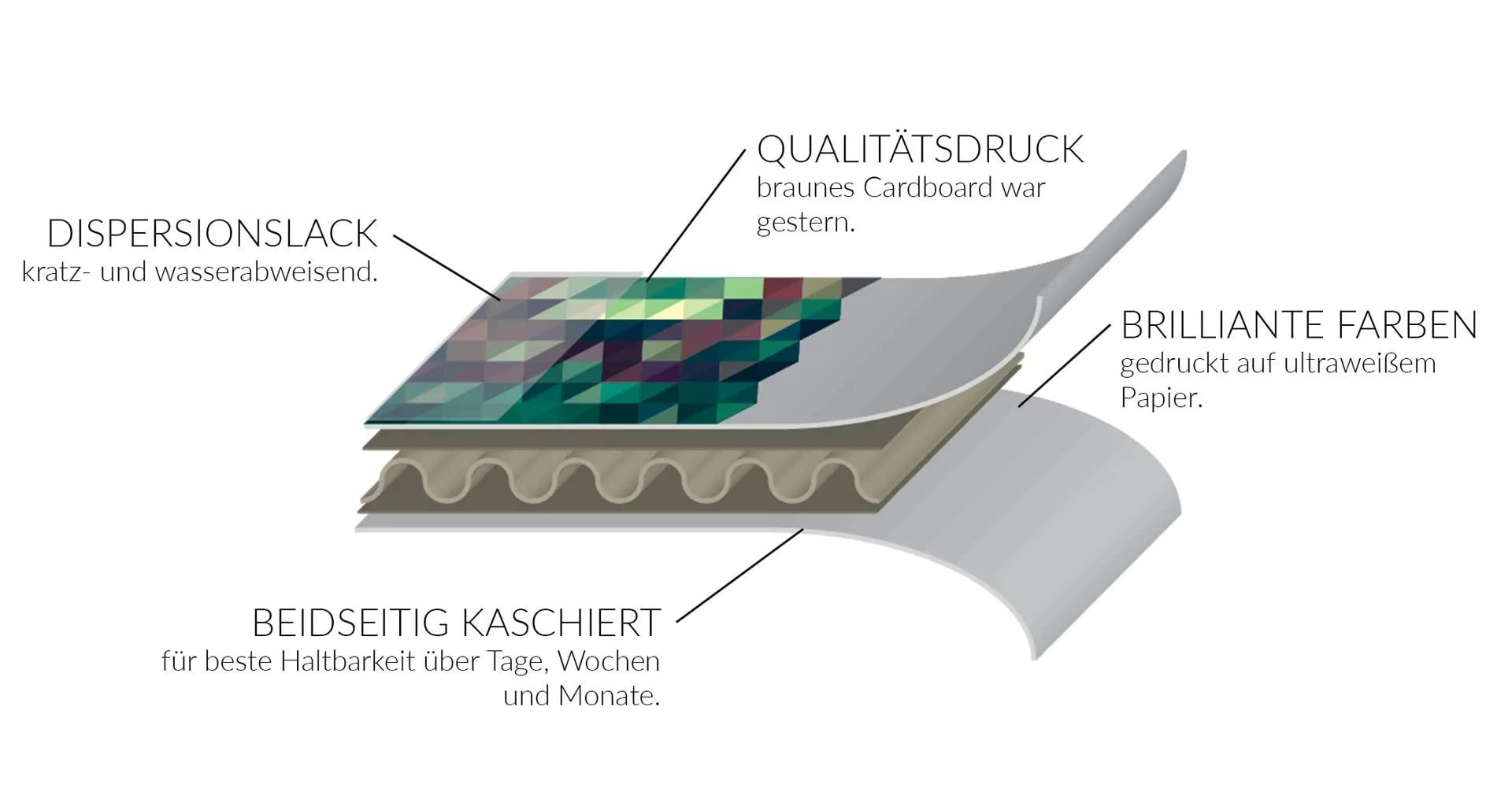 MR.CARDBOARD Google Cardboard POP! Cardboard + Free Head Strap and Cushion. for Android and iPhone. Fits Every Phone. Including Lenses. 3D Glasses VR Glasses Virtual Reality Viewer VR Goggles.