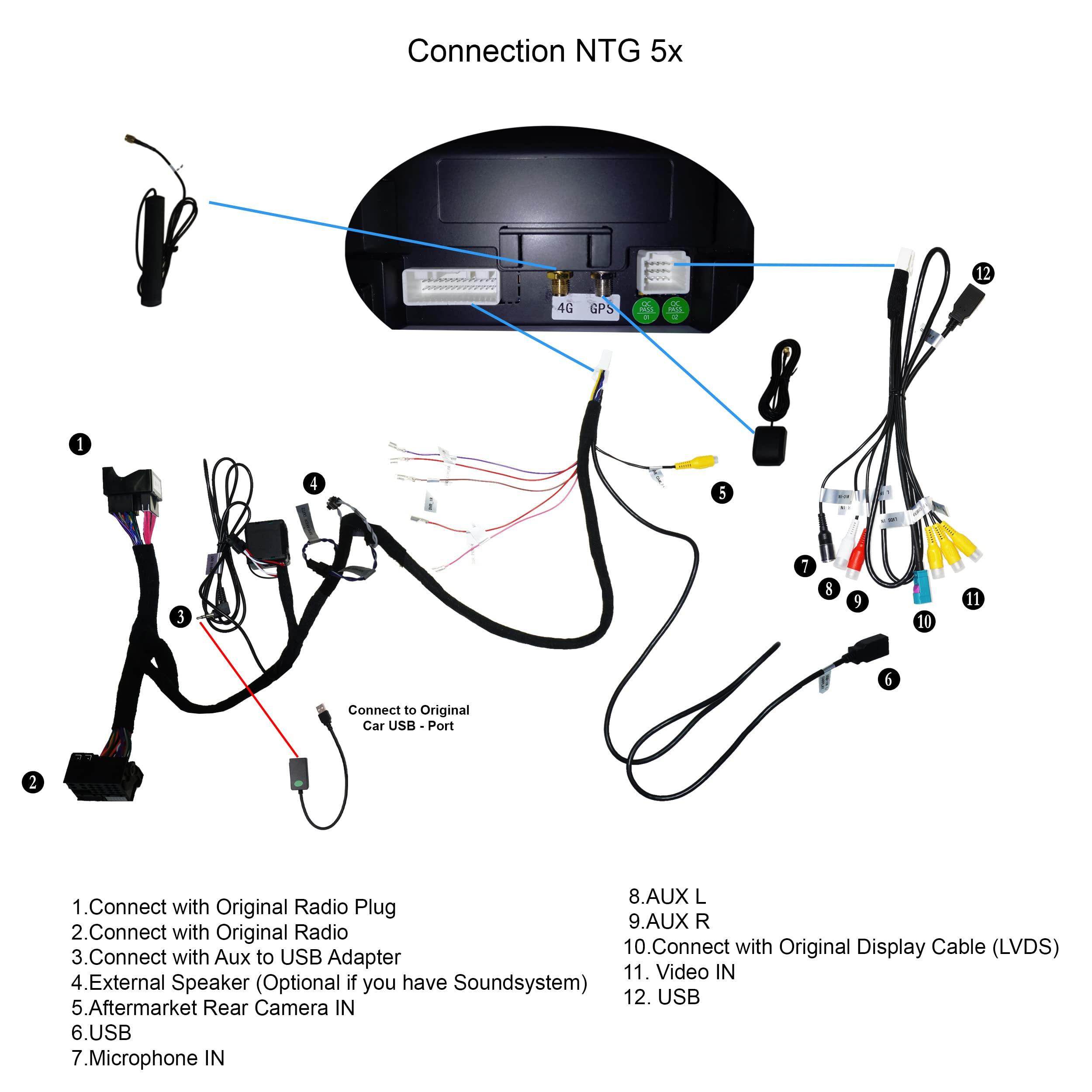 TAFFIO Compatible with: Mercedes CLS W218 NTG5x 12\" Touchscreen Android GPS Navigation Carplay