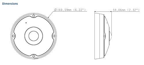 GeoVision GEOVISION GV-FER5701 5MP fisheye IR PoE Built-in Microphone PTZ Network Outdoor Dome Camera RJ45 Connection