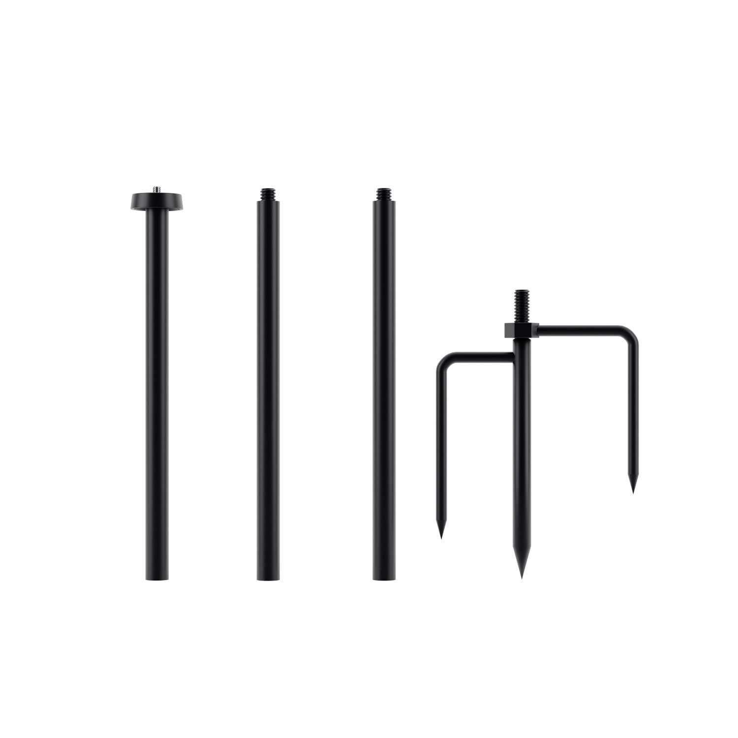 RELI RELI Wireless Outdoor Light Cam D1 + Ground Stand: Complete Security Camera Solution with 1080P Color Night Vision, Motion Detection, and SD/Cloud Storage