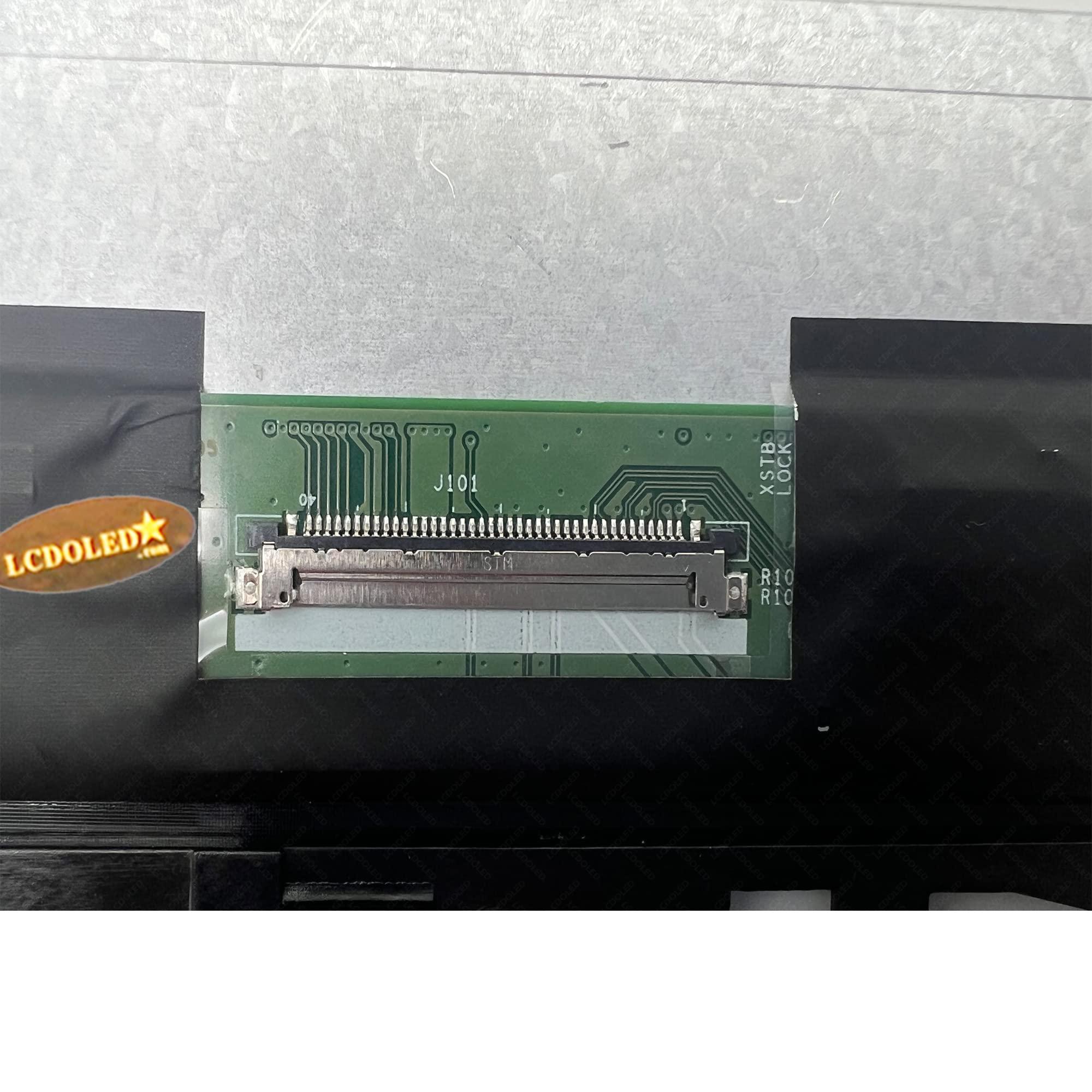 LCDOLED LCDOLED Replacement for Dell Inspiron 14 7415 2-in-1 P147G P147G001 14.0 inches FullHD 1920x1080 IPS LED LCD Display Touch Screen Digitizer Assembly Bezel with Touch Control Board 40Pin
