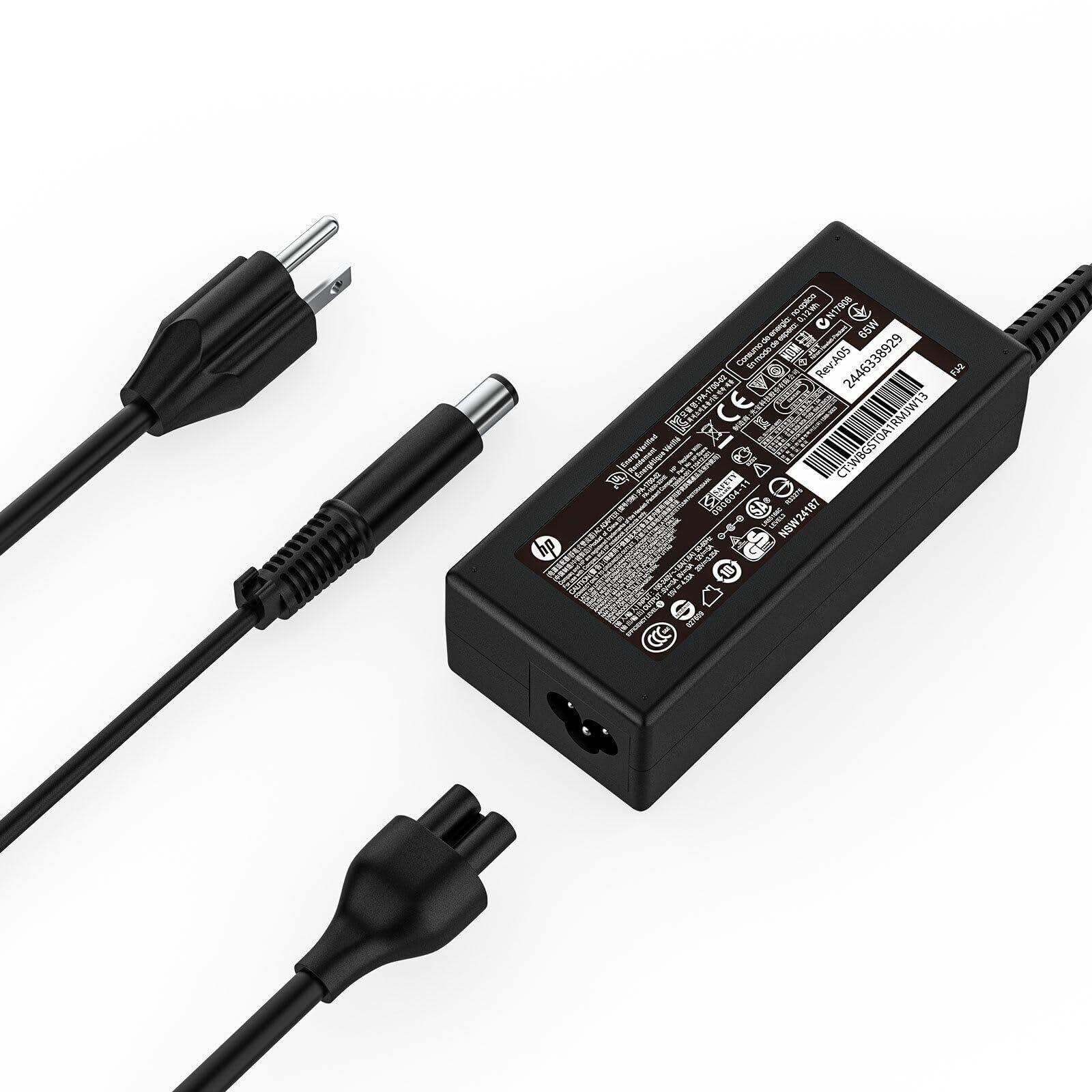 aotisn 19.5V 3.33A 65W Laptop Charger Fit for HP Pavilion G4 G6 G7 G32 G42 G56 G60 G61 G62 G71 G72 DV3 DV4 DV5 DV6 DV7 DM4 M6 M7 Power Adapter Supply Cord