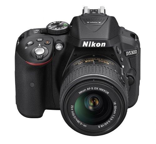 Nikon Nikon D5300 24.2 MP CMOS Digital SLR Camera with 18-55mm f/3.5-5.6G ED VR Auto Focus-S DX NIKKOR Zoom Lens (Black)