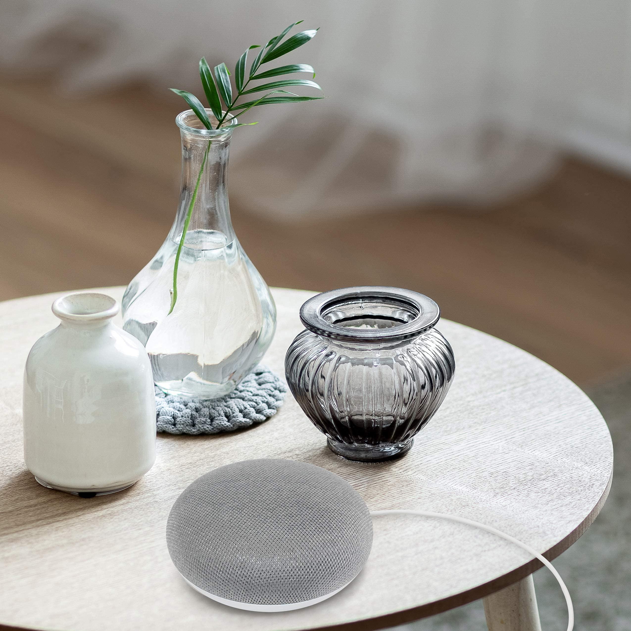 VEBNER Vebner 6ft Power Adapter Compatible with Google Home Mini Power Cable - Micro B Power Adapter (Long)