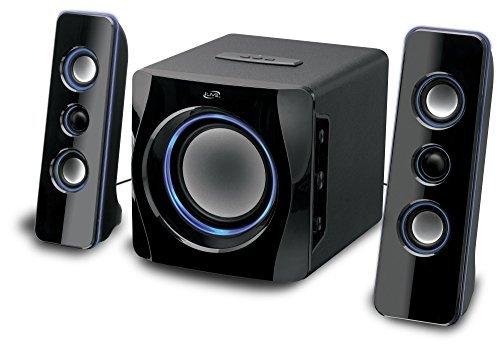 iLive iLive Bluetooth Speaker System with Built-In Subwoofer, 7.28 x 8.86 x 7.28 Inches, Black (iHB23B)