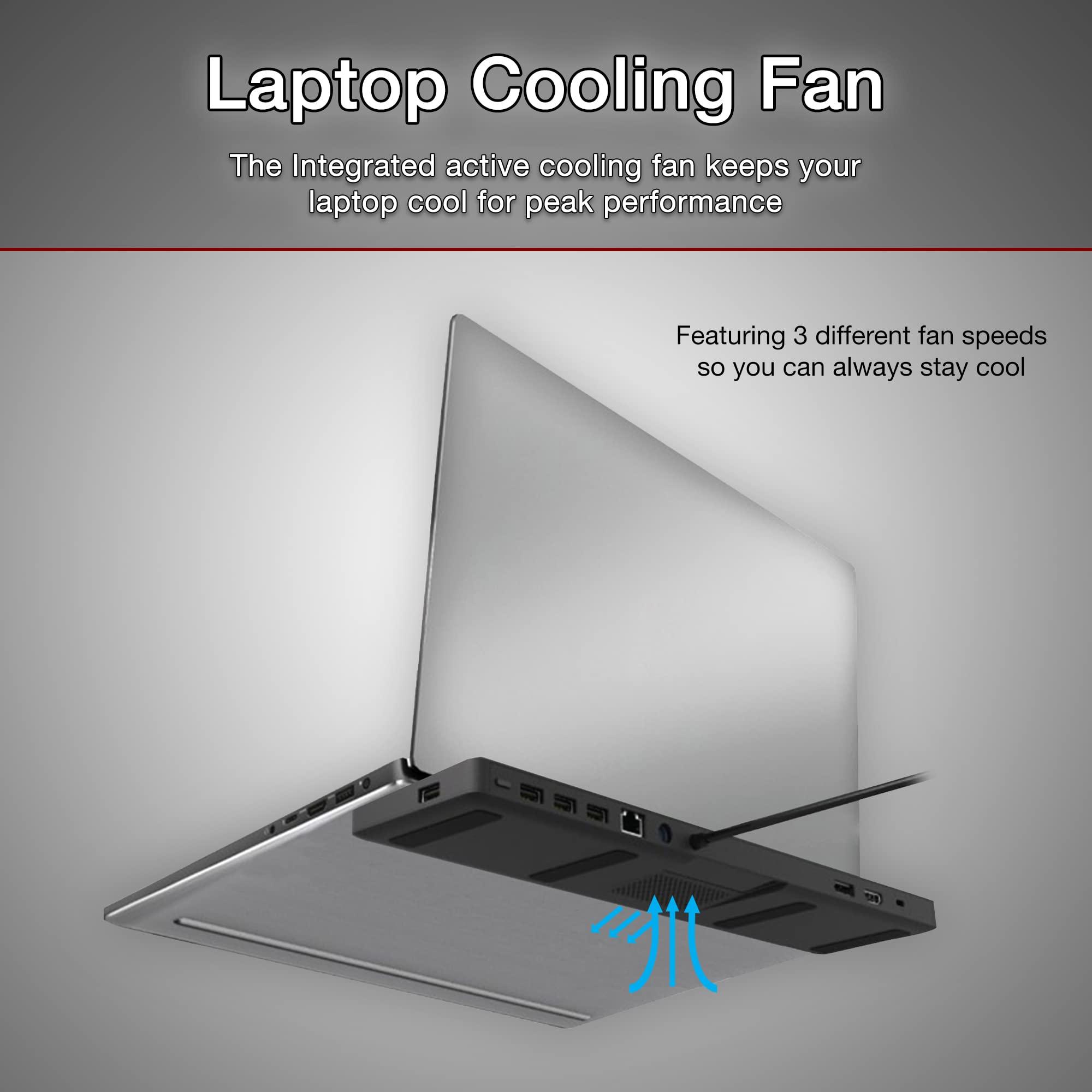 Cyber Acoustics CA Essential Docking Station (DS-2000), 6 Pack USB-C Docks with 90W Power Delivery, Laptop Cooling, Dual 4K Monitor Displays, 4 USB-A Ports, Ethernet, Includes 6 Active DisplayPort to HDMI Adapters