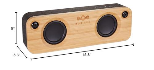 House of Marley House of Marley - Get Together Bluetooth Portable Bluetooth Speaker and Audio System - 3.5 Woofer & 1 Tweeters, 30m Wireless Range, 8 Hour Playtime, Sustainably Crafted, Signature Black